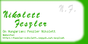 nikolett feszler business card